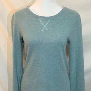 Under Armour Blue/Green Long Sleeve Tee (small)